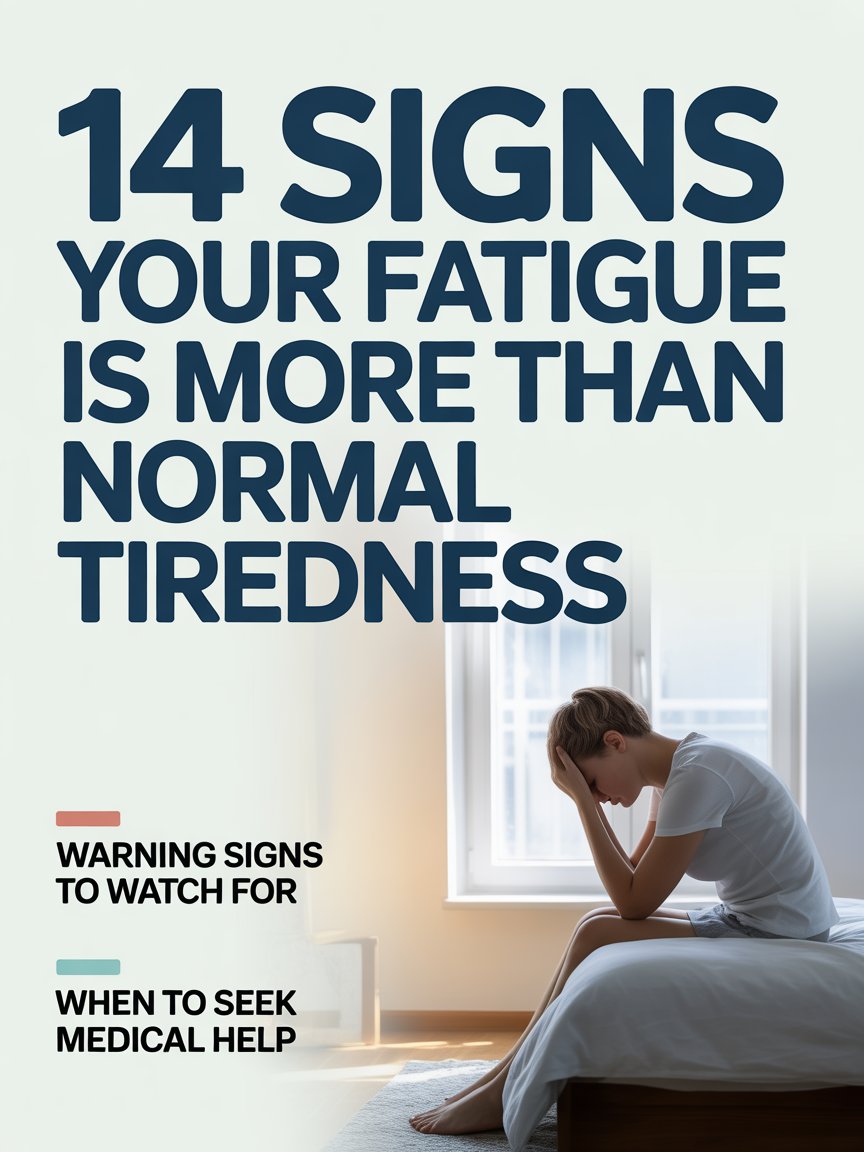 14 Signs Your Fatigue Is More Than Normal Tiredness