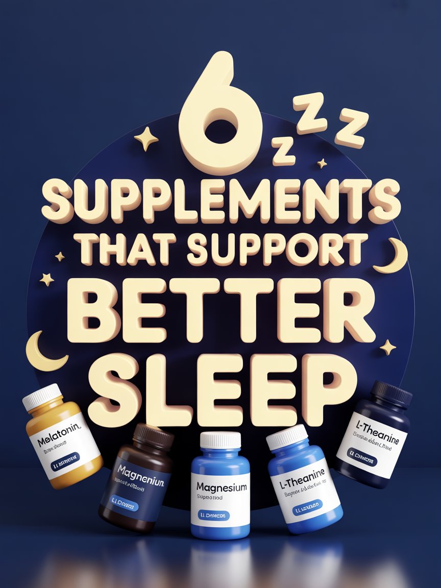 6 Supplements That Support Better Sleep