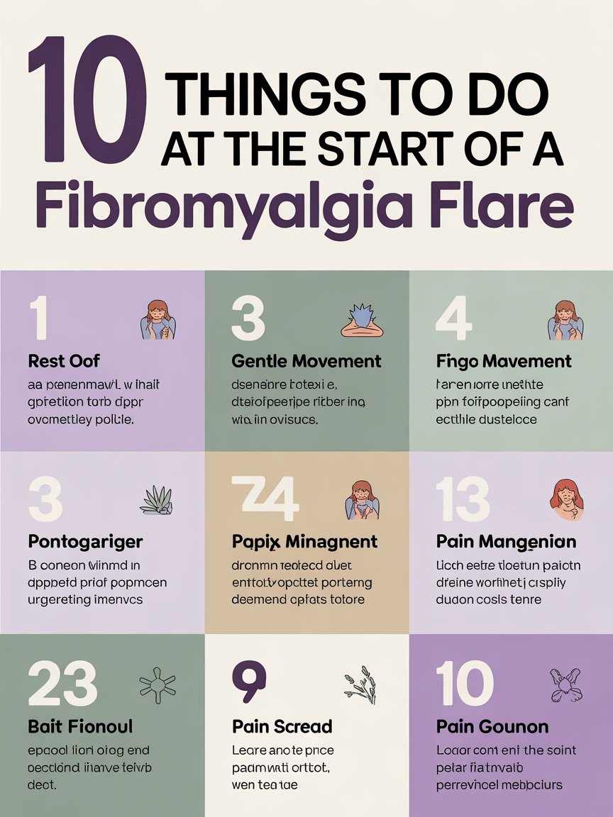 10 Things to Do at the Start of a Fibromyalgia Flare