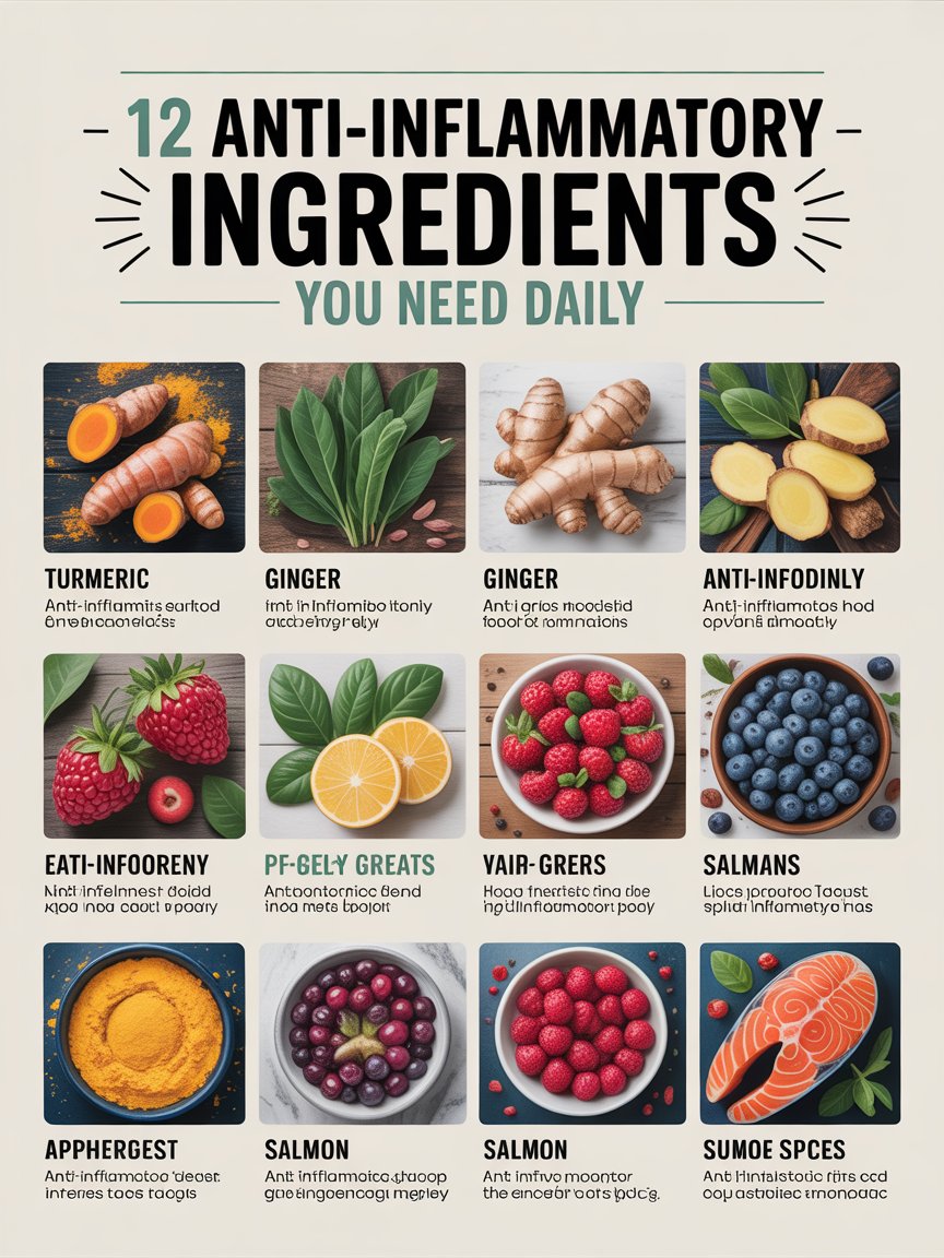 12 Anti-Inflammatory Ingredients You Need Daily